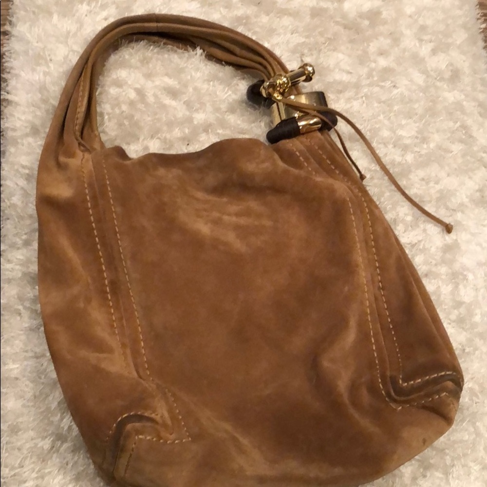 Authentic Jimmy Choo suede bag